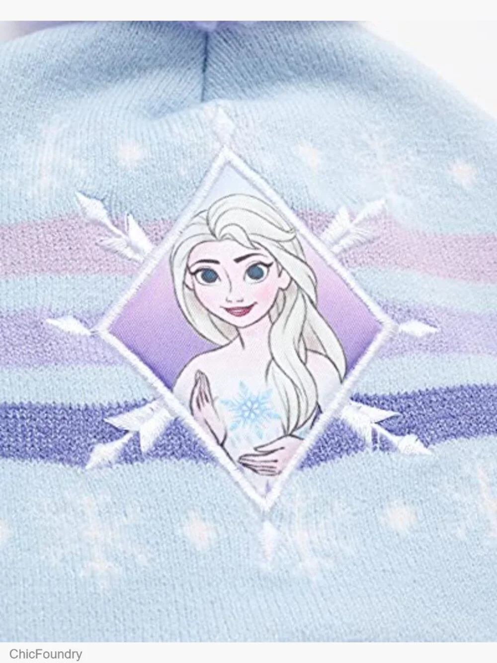 Girls' Winter Hat & Glove Set with Elsa Design Ages 4-7